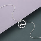 Collier avec Pendentif Montagne pour Homme ou Femme argent
