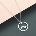Collier avec Pendentif Montagne pour Homme ou Femme argent