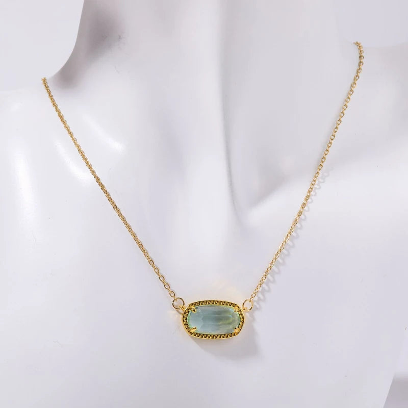 Collier avec Pendentif en Crystal Coloré Signe du Zodiaque