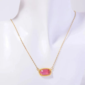 Collier avec Pendentif en Crystal Coloré Signe du Zodiaque