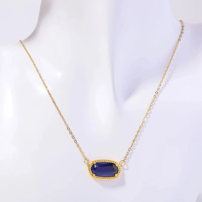 Collier avec Pendentif en Crystal Coloré Signe du Zodiaque