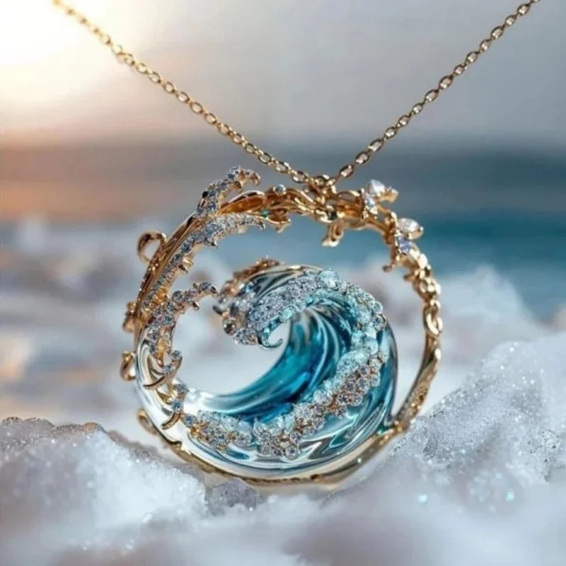 Collier avec pendentif “promesse de l’océan”