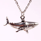 Collier avec Pendentif Requin argent