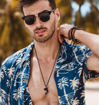 Collier avec Pendentif Requin pour Homme noir