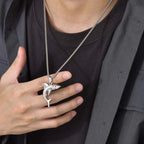 Collier avec Pendentif Requin pour Homme argent