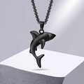 Collier avec Pendentif Requin pour Homme noir