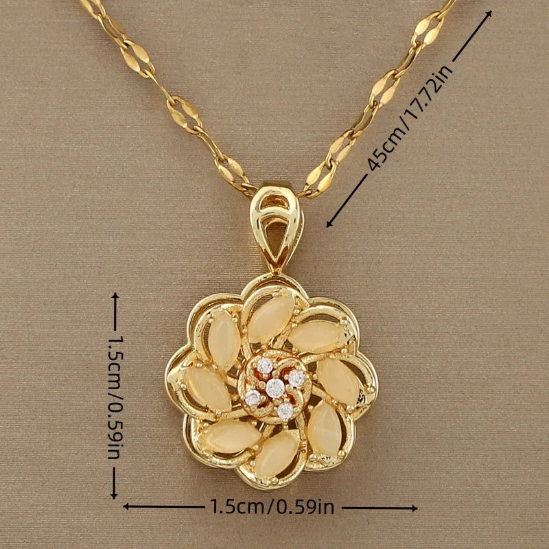 Ketting met Draaibare Bloem Anti-Stress Hanger 