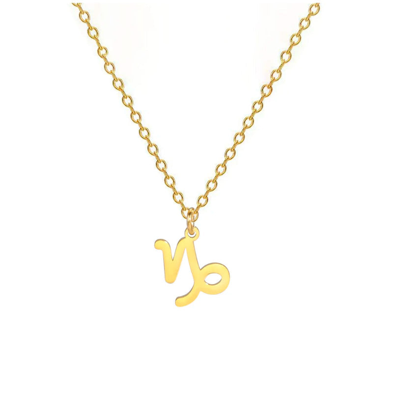 Collier avec Pendentif Dorés Signe du Zodiaque