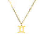Collier avec Pendentif Dorés Signe du Zodiaque