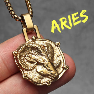 Collier avec Pendentif Signe du Zodiaque