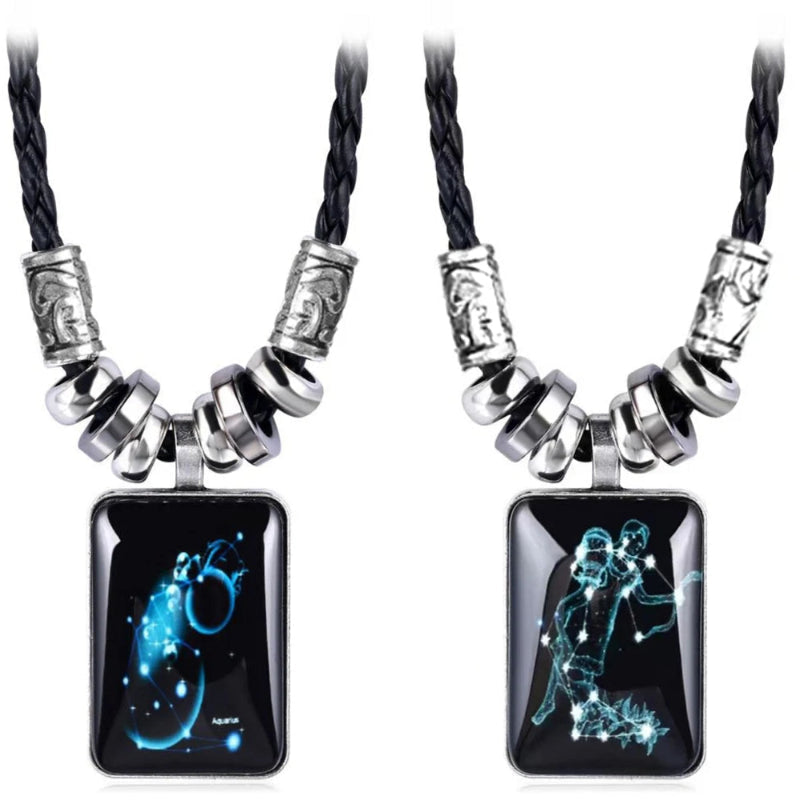 Collier avec Pendentif Signe du Zodiaque pour Homme