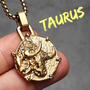 Collier avec Pendentif Signe du Zodiaque