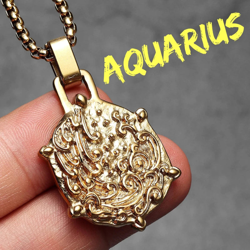 Collier avec Pendentif Signe du Zodiaque