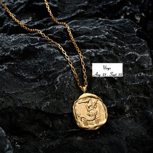 Collier avec Pendentif Signe du Zodiaque