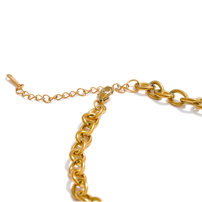 Collier avec Pendentif Soleil et Lune Femme