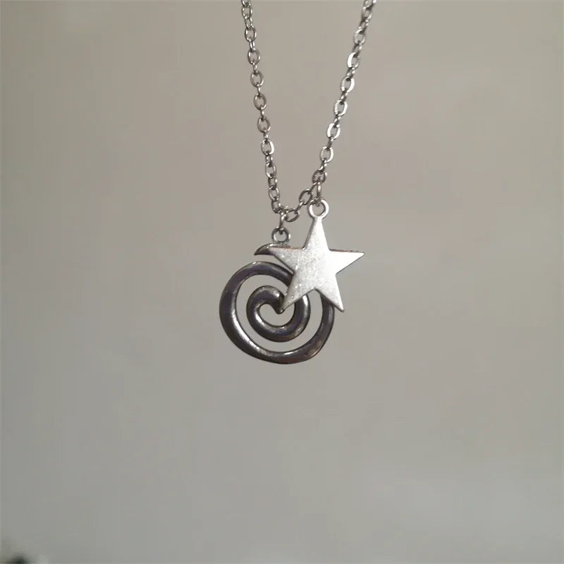 Ketting met spiraalhanger en kleine ster
