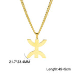 Halsketting met symbolische Berberse "yaz" Arabische hanger voor dames