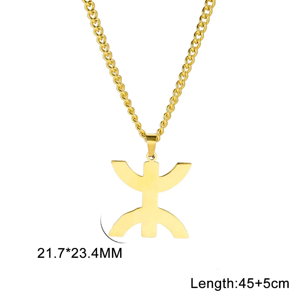 Halsketting met symbolische Berberse "yaz" Arabische hanger voor dames