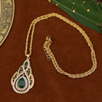 Ketting met traditionele hanger voor Arabische vrouw groen