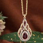Ketting met traditionele hanger voor Arabische vrouw rood