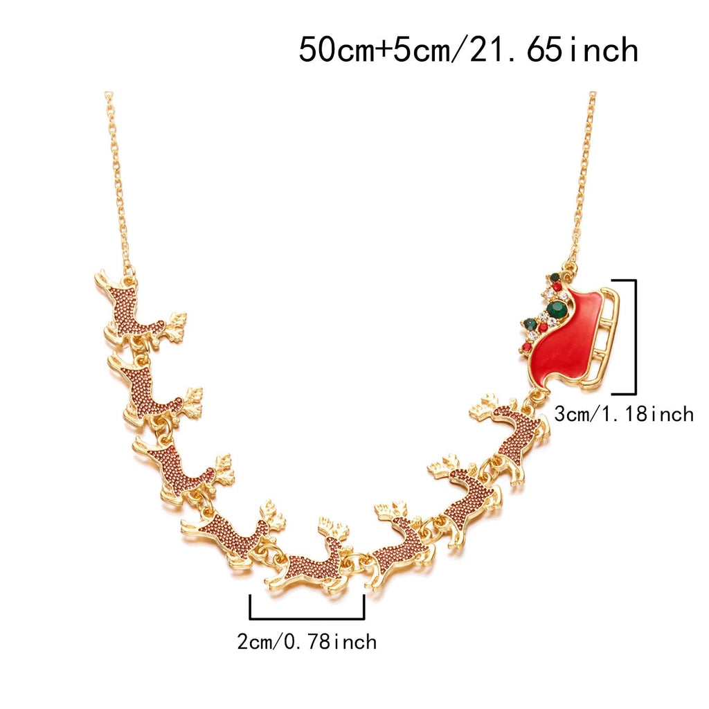 Collier avec Pendentif Traîneau de Noël