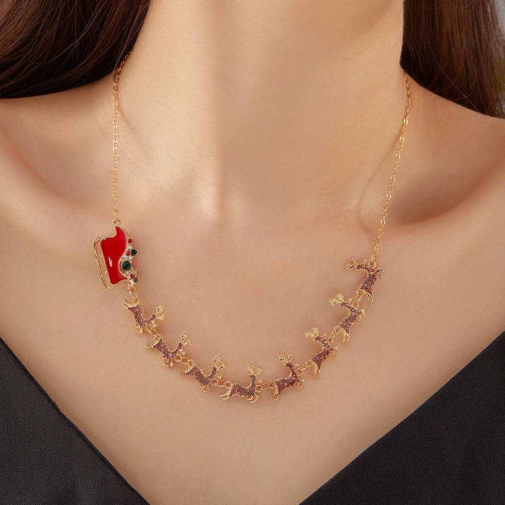 Collier avec Pendentif Traîneau de Noël