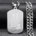 Ketting met hanger van verzen uit de Koran islam moslim Arabisch