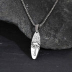 Ketting met kleine palm- en zeehanger in zilver
