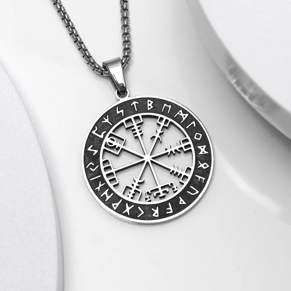 Kompas Ketting Vegvisir Viking Hanger
