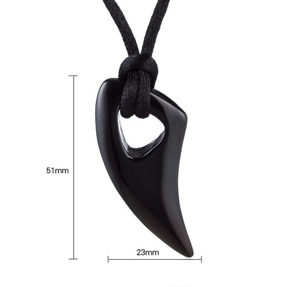 Koordketting met haaientand hanger