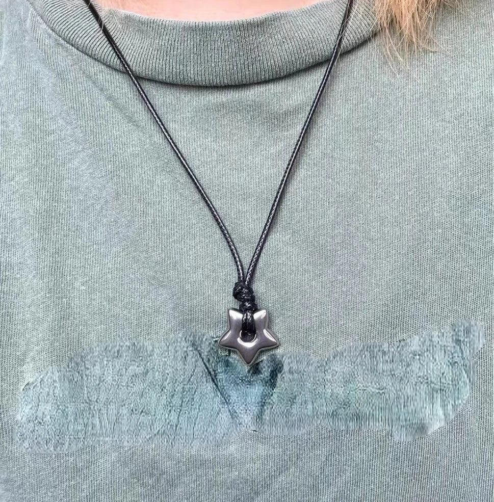 Koordketting met holle sterhanger