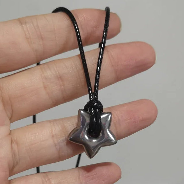 Koordketting met holle sterhanger
