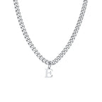 Herenketting met gepersonaliseerde initiaalhanger e