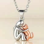 Liefdesketting Knuffel Kat en Baasje 