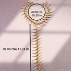 Rugketting met hanger skelet en doodskop