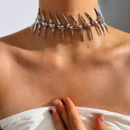 Rugketting met hanger skelet en doodskop 