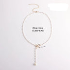 Collier de Perles avec Pendentif Noeud