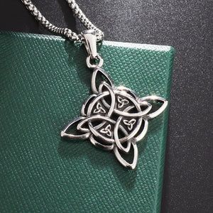 Collier de Protection Noeud de Sorcière Pendentif Wiccan