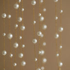 Dubbele rij ketting met parelhanger