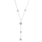 Y-ketting - ster-halsketting voor dames zilver