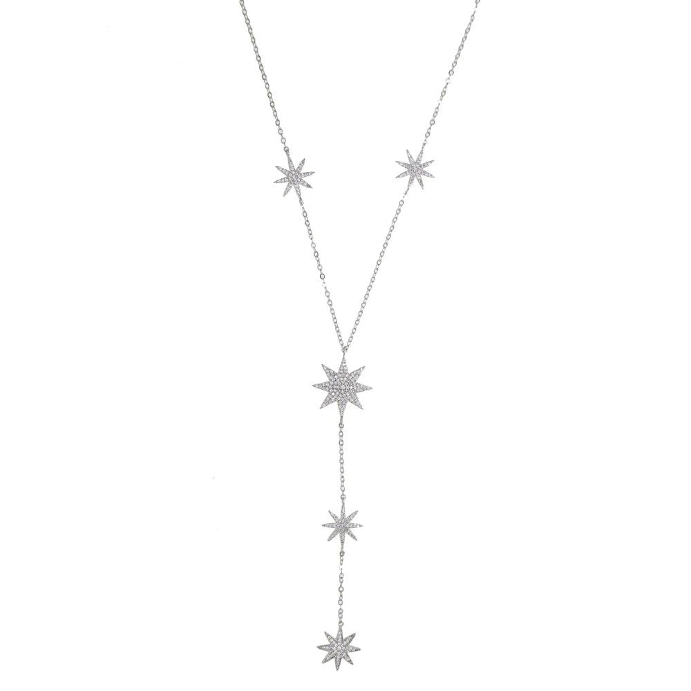 Y-ketting - ster-halsketting voor dames zilver