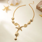 Y-ketting met schelp en zeester