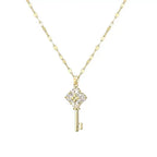Ketting met sleutelhangertje met strass