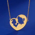 Ketting en zijn hanger "mama en haar baby"