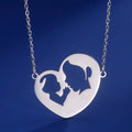 Ketting en zijn hanger "mama en haar baby"