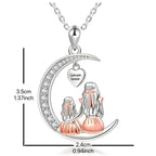 Ketting en zijn hanger "moeder en haar dochter"