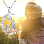 Ketting en zijn hanger "moeder en haar dochter"