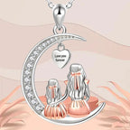 Ketting en zijn hanger "moeder en haar dochter"