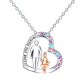 Ketting en zijn hanger "vader en dochter"
