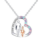 Ketting en zijn hanger "vader en dochter"